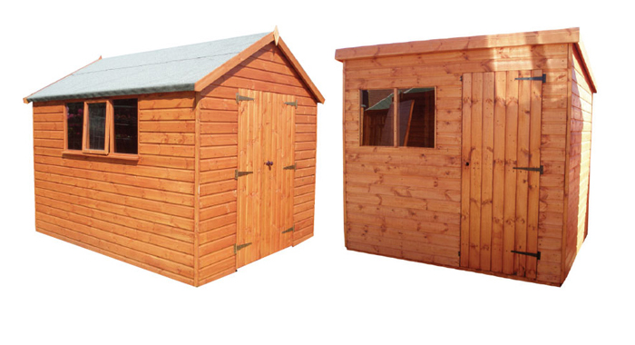 Budget tongue and groove sheds also available